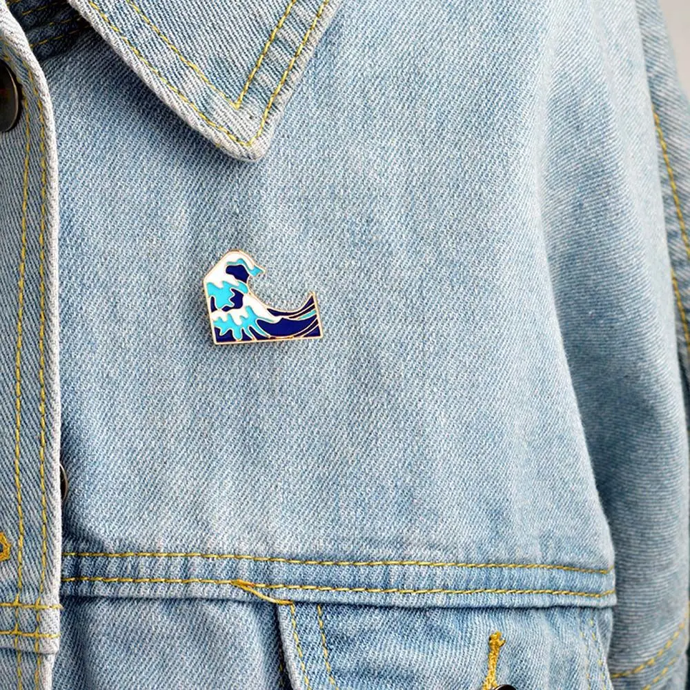 Accessories Travel Commemorative Lapel Pin Lapel Brooch Enamel Pin Sea Wave Brooches Funny Brooches Brooches Pin
Accessories Travel Commemorative Lapel Pin Lapel Brooch Enamel Pin Sea Wave Brooches Funny Brooches Brooches Pin