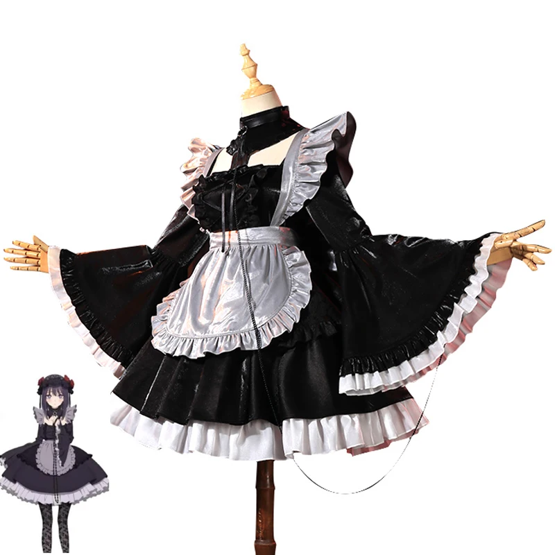 Anime My Dress-Up Darling Cosplay Marin Kitagawa Costume Women Elegant Black Maid Dress Halloween Carnival Uniforms
Anime My Dress-Up Darling Cosplay Marin Kitagawa Costume Women Elegant Black Maid Dress Halloween Carnival Uniforms