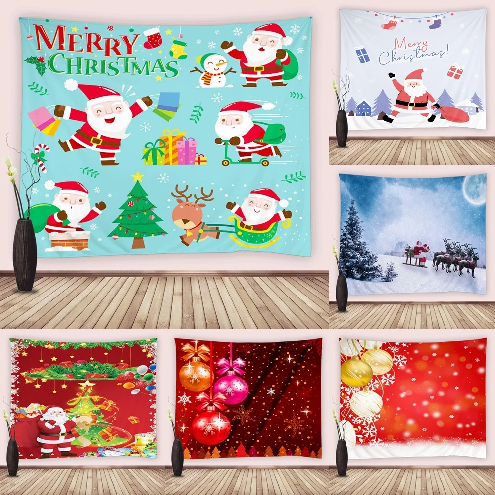 Christmas Tapestry Wall Hanging Winter Snow Funny Santa Claus Xmas Ornament Gold Ball Tapestries Bedroom Living Room Dorm Decor
Christmas Tapestry Wall Hanging Winter Snow Funny Santa Claus Xmas Ornament Gold Ball Tapestries Bedroom Living Room Dorm Decor