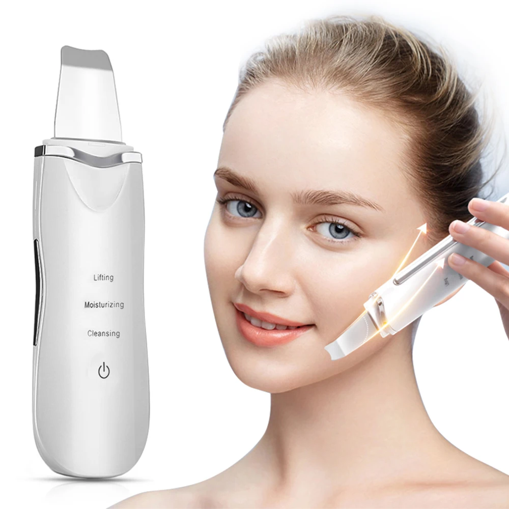 Ultrasonic Face Skin Scrubber Peeling Shovel Ion Acne Blackhead Remover Deep Cleaning Machine Facial Lifting Up Beauty Massager
Ultrasonic Face Skin Scrubber Peeling Shovel Ion Acne Blackhead Remover Deep Cleaning Machine Facial Lifting Up Beauty Massager