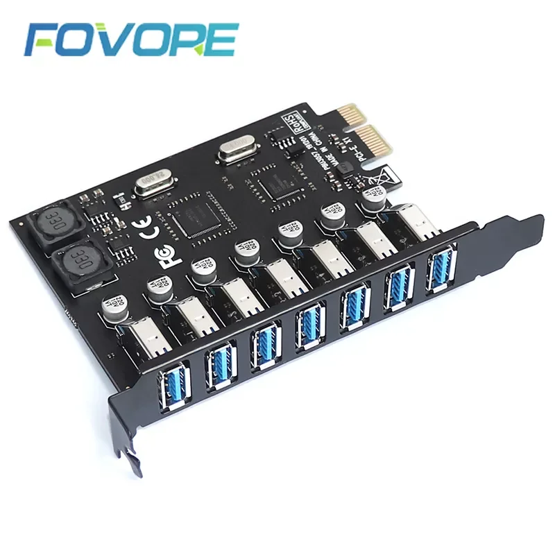USB 3.0 PCI express adapter PCI e to 7 ports USB 3 expansion adapter Card USB3 PCIe PCI-e x1 controller converter for Desktop
USB 3.0 PCI express adapter PCI e to 7 ports USB 3 expansion adapter Card USB3 PCIe PCI-e x1 controller converter for Desktop