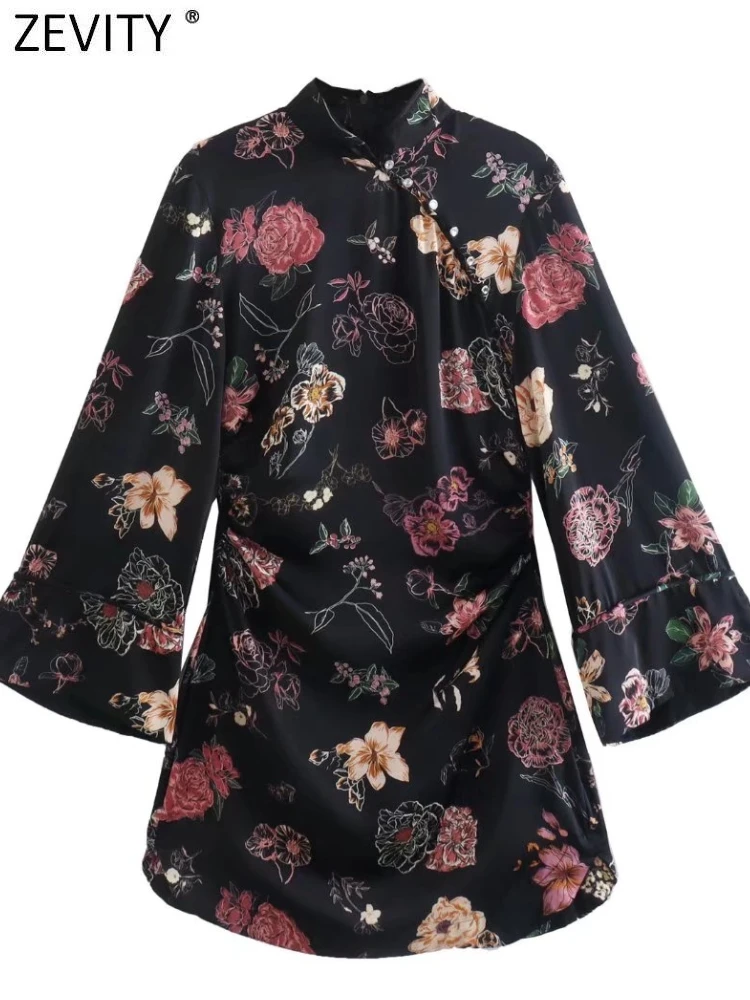 ZEVITY New Women Vintage Stand Collar Ribbon Stitching Floral Print Slim Mini Dress Ladies Long Sleeve Casual Vestidos DS9321
ZEVITY New Women Vintage Stand Collar Ribbon Stitching Floral Print Slim Mini Dress Ladies Long Sleeve Casual Vestidos DS9321