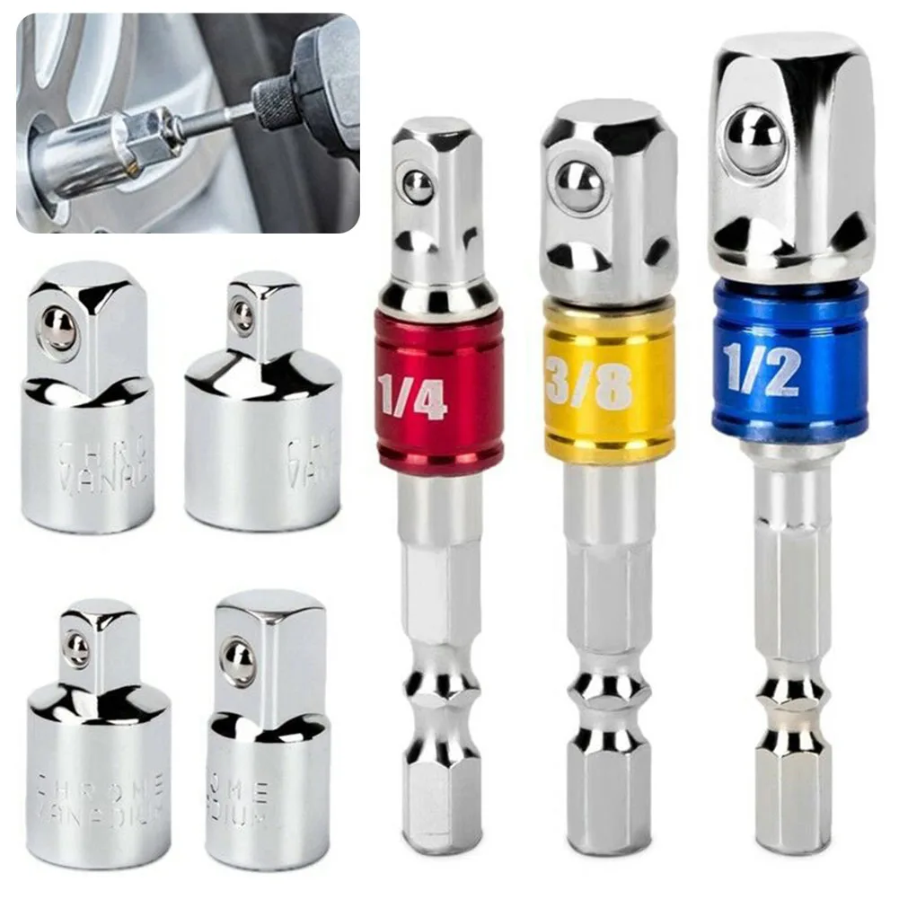 7pcs Hex To Square Socket Adapter Reduction Sleeve Wrench Extension Rod Kit For Ratchet Wrench Hand Tool Accessories
7pcs Hex To Square Socket Adapter Reduction Sleeve Wrench Extension Rod Kit For Ratchet Wrench Hand Tool Accessories