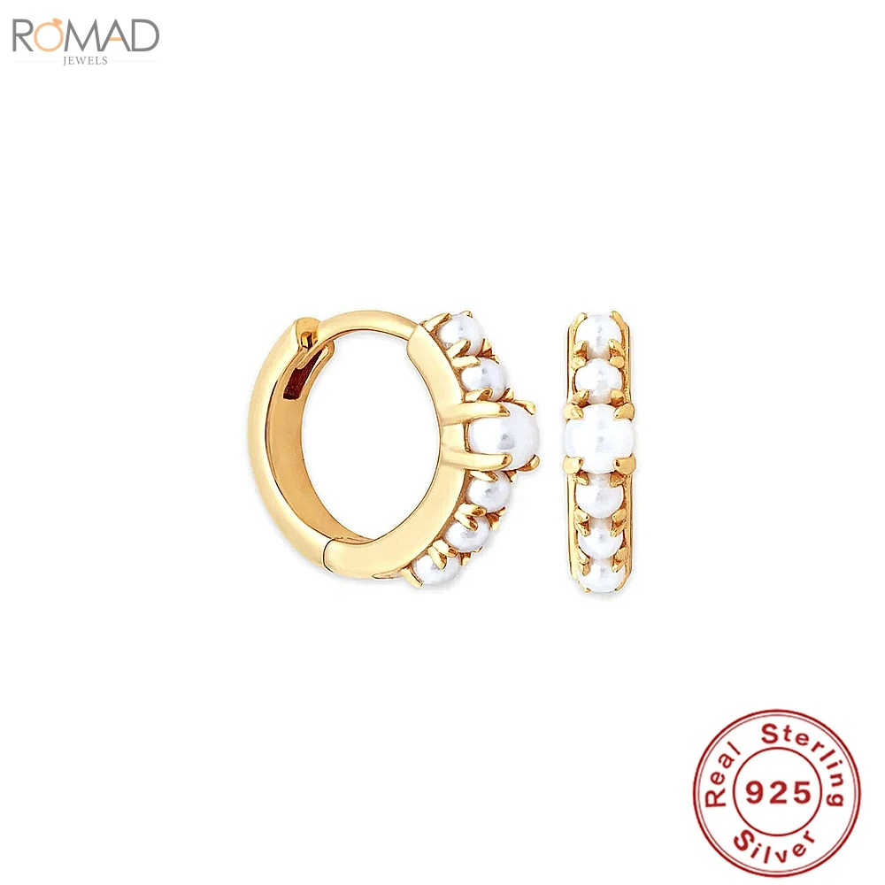 ROMAD Pearl Earrings Genuine Snow White Pearl 925 Sterling Silver Earrings Pearl Fine Jewelry For Wemen Wedding Xmas Gift aretes
ROMAD Pearl Earrings Genuine Snow White Pearl 925 Sterling Silver Earrings Pearl Fine Jewelry For Wemen Wedding Xmas Gift aretes