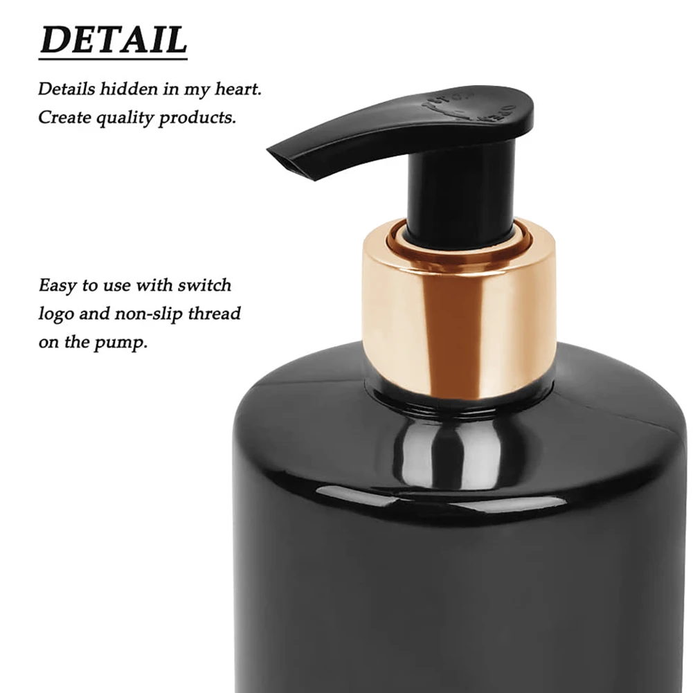 New Durable Dispensers Bottles Bathroom Best Black Useful Containers W/ Pump Empty Gel Kitchen Liquid Hand Soap
New Durable Dispensers Bottles Bathroom Best Black Useful Containers W/ Pump Empty Gel Kitchen Liquid Hand Soap