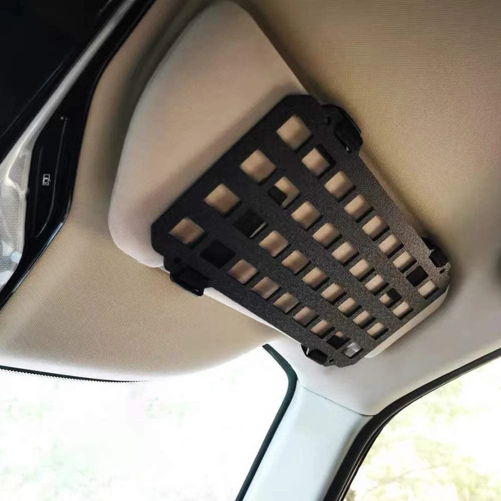 Car Sun Visor Panel for Vehicle Tactical Gear Storage Holder Visor Cover For Molle Pouches EDC Tools Auto Accessories
Car Sun Visor Panel for Vehicle Tactical Gear Storage Holder Visor Cover For Molle Pouches EDC Tools Auto Accessories