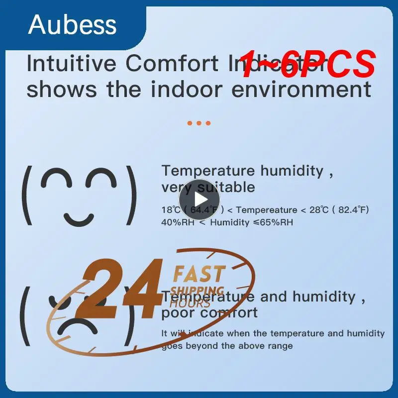 1~6PCS Tuya Temperature Humidity Sensor Fridge Sensor Mini LCD Digital Display bluetooth-compatible Thermometer
1~6PCS Tuya Temperature Humidity Sensor Fridge Sensor Mini LCD Digital Display bluetooth-compatible Thermometer