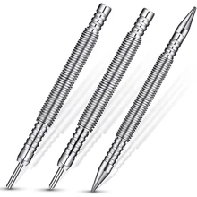 3 Pcs Nail Set And Hinge Pin Tool Center Punch Spring Loaded Nail Set For Door 1/32 Inch 1/16 Inch Dual Head, 1/8 Inch