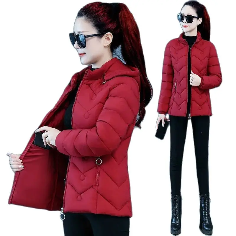 Women's Winter 2023 New Fashion Thin Western Short Cotton-Padded Jacket Slim And Warm Hooded Cotton-padded Jacket Female Tide6XL
Women's Winter 2023 New Fashion Thin Western Short Cotton-Padded Jacket Slim And Warm Hooded Cotton-padded Jacket Female Tide6XL
