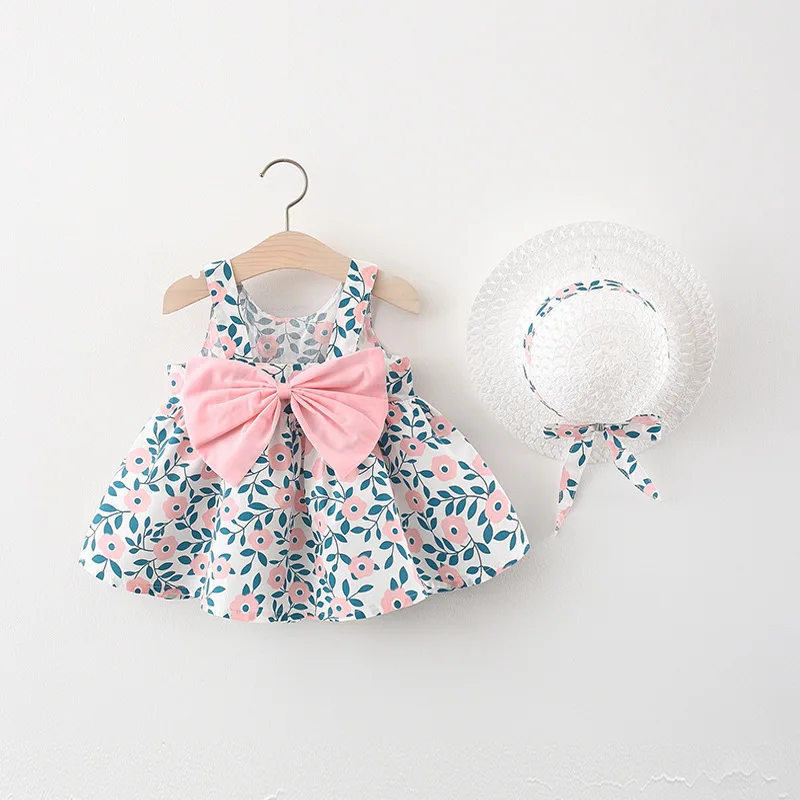 Summer Toddler Girl Clothes Set Baby Beach Dresses Cute Floral Bow Sleeveless Cotton Newborn Princess Dress+Sun hat
Summer Toddler Girl Clothes Set Baby Beach Dresses Cute Floral Bow Sleeveless Cotton Newborn Princess Dress+Sun hat
