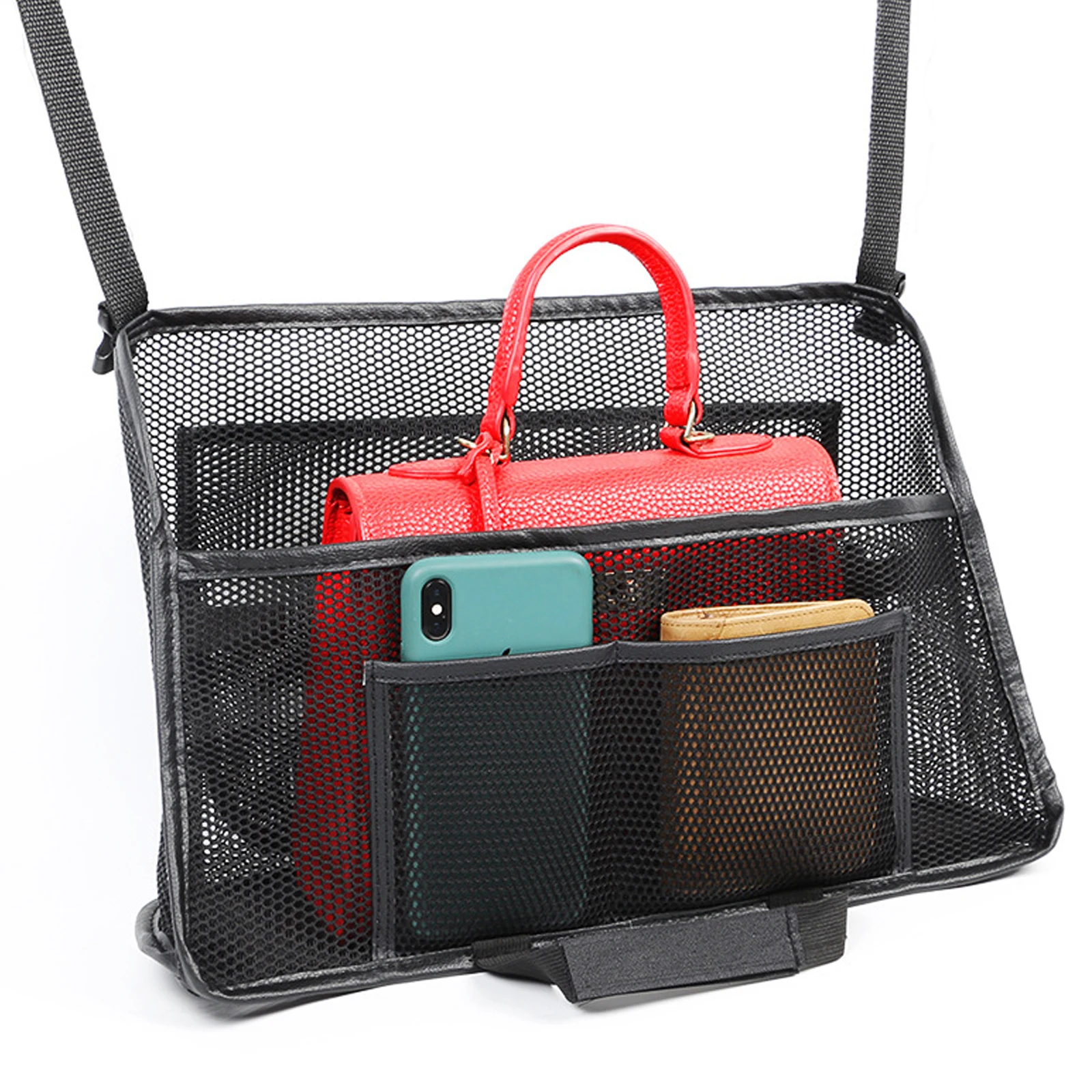 Large Capacity Car Net Pocket Handbag Holder Between Seats Mesh Handbag Holder Auto Front Seat Organizer Backseat Barrier
Large Capacity Car Net Pocket Handbag Holder Between Seats Mesh Handbag Holder Auto Front Seat Organizer Backseat Barrier