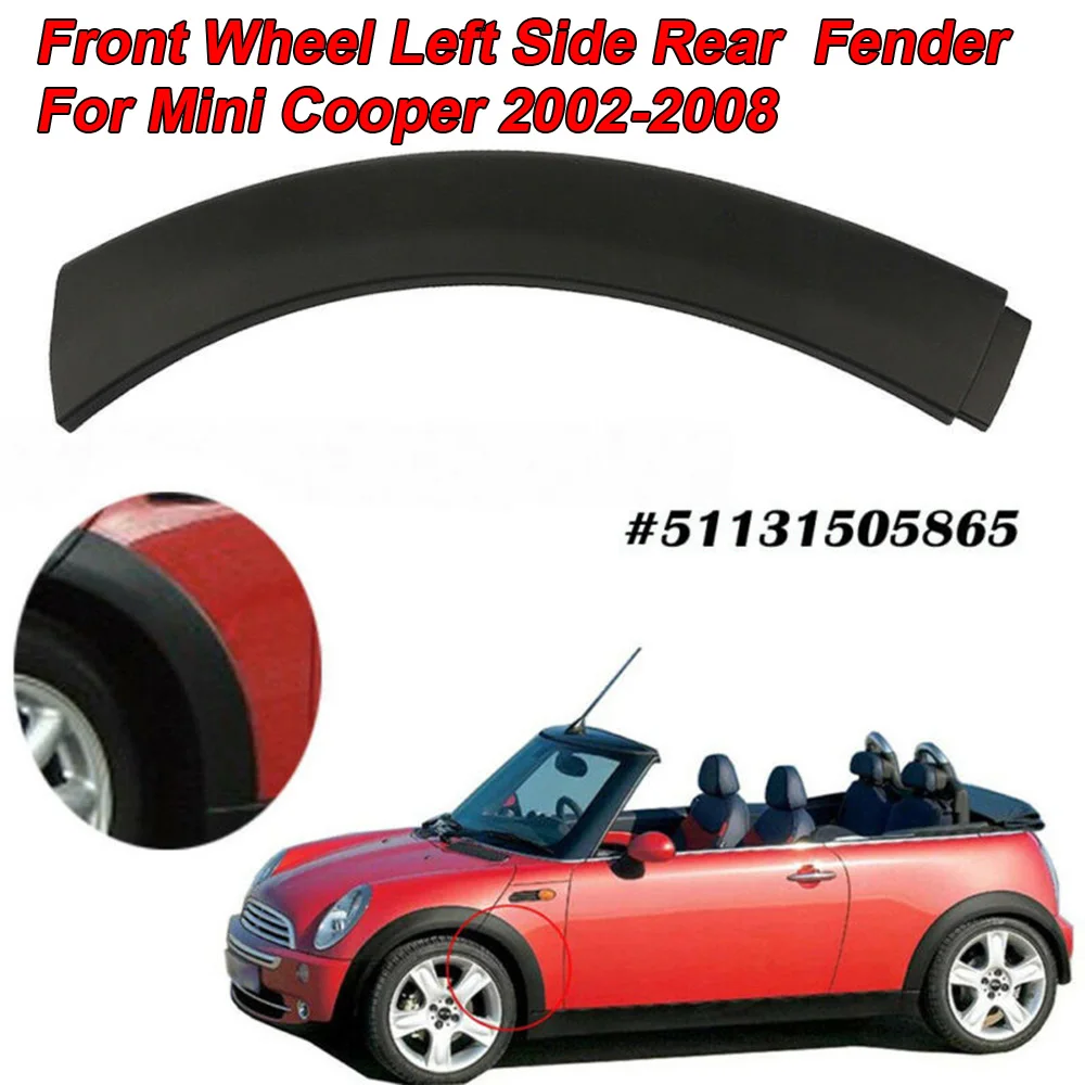 Black PC Front Wheel Right Side Upper Fender Arch Cover Trim For Mini 51131505866 For Mini 2002-2008
Black PC Front Wheel Right Side Upper Fender Arch Cover Trim For Mini 51131505866 For Mini 2002-2008