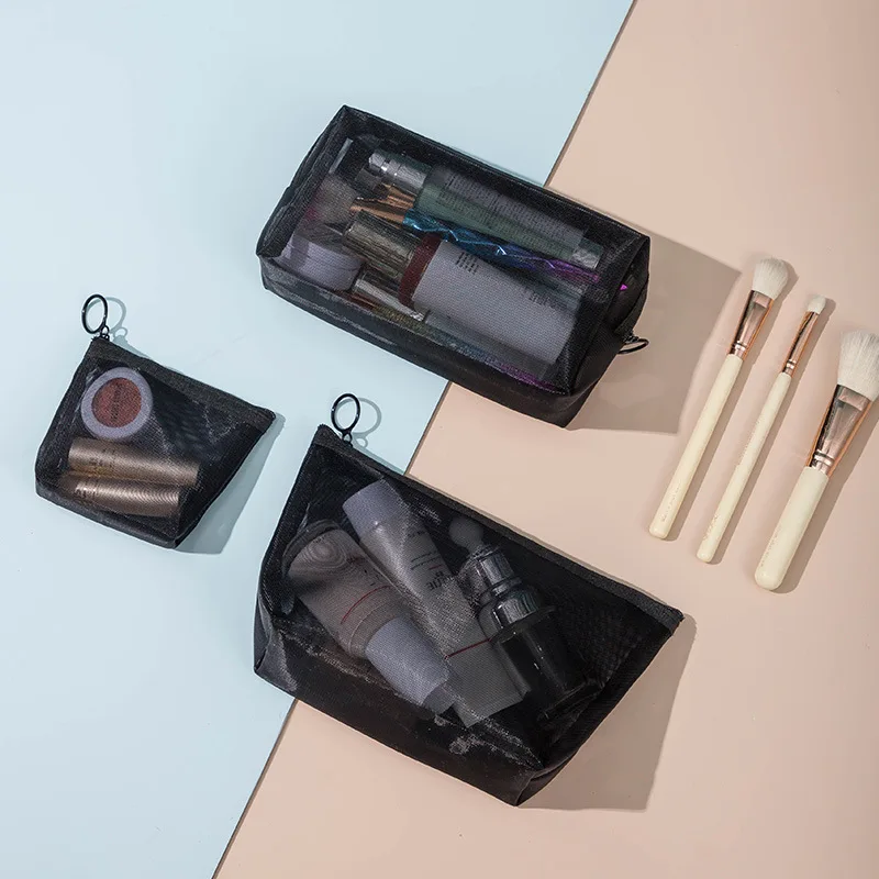 Mesh Wash Cosmetic Bag Three-piece Portable Korean Version Coin Storage Bag Breathable Visual Large-capacity Travel Net Bag
Mesh Wash Cosmetic Bag Three-piece Portable Korean Version Coin Storage Bag Breathable Visual Large-capacity Travel Net Bag