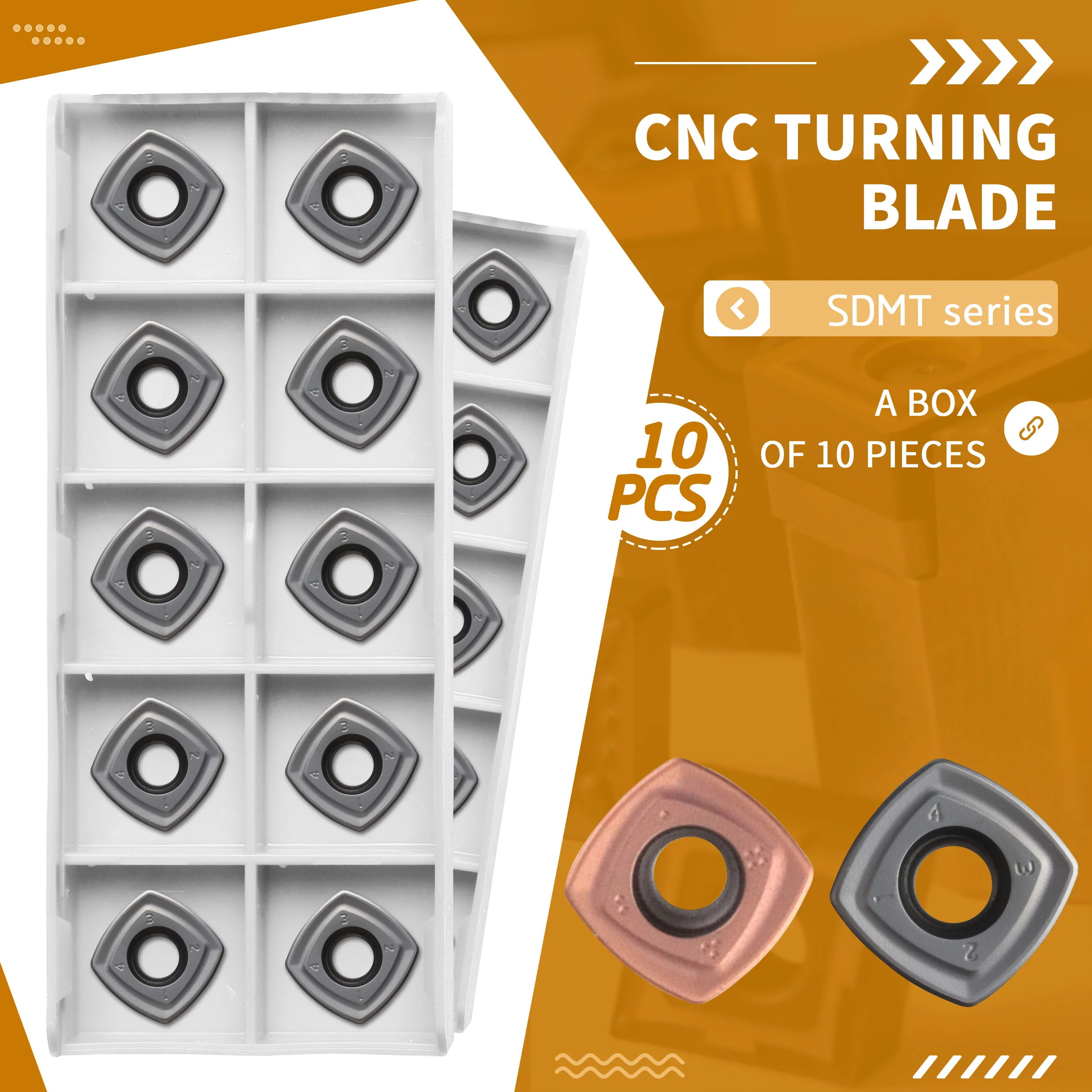 10Pcs SDMT120512 SK2025 SDMT150512 SK4025 CNC Lathe Carbide Blade CNC Milling Cutter For Stable Wear Resistant And High Quality
10Pcs SDMT120512 SK2025 SDMT150512 SK4025 CNC Lathe Carbide Blade CNC Milling Cutter For Stable Wear Resistant And High Quality