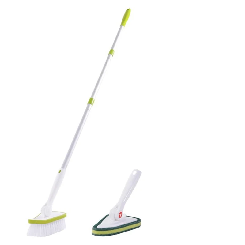 Extendable Bathtub And Tile Scrubber Long Handle Shower Cleaning Brush 2 In 1 Hard Bristles Scrub Brush And Scrub Sponge
Extendable Bathtub And Tile Scrubber Long Handle Shower Cleaning Brush 2 In 1 Hard Bristles Scrub Brush And Scrub Sponge