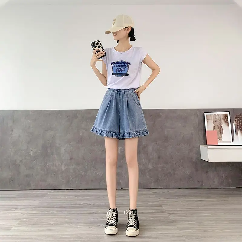 

Women's Denim Shorts Jean Womens Clothing Korean Style Clothes for Woman Hanbok Short Y2k Fashion Hotpants Trendyol Summer Skirt