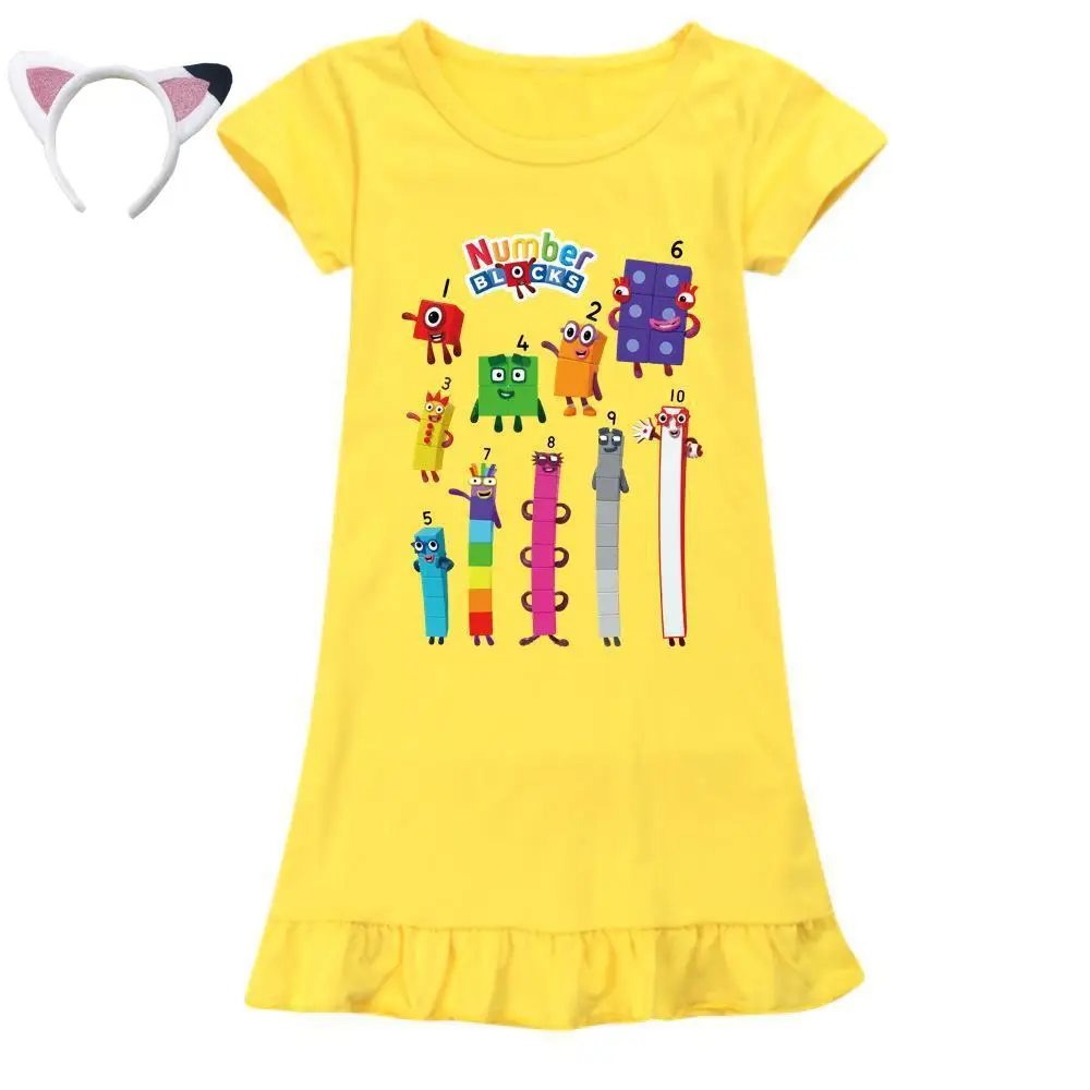 New Educational Numberblocks Costume Kids Summer Casual Dresses Baby Girls Daily Sleeping Dress Children Homewear Cute Nightgown
New Educational Numberblocks Costume Kids Summer Casual Dresses Baby Girls Daily Sleeping Dress Children Homewear Cute Nightgown