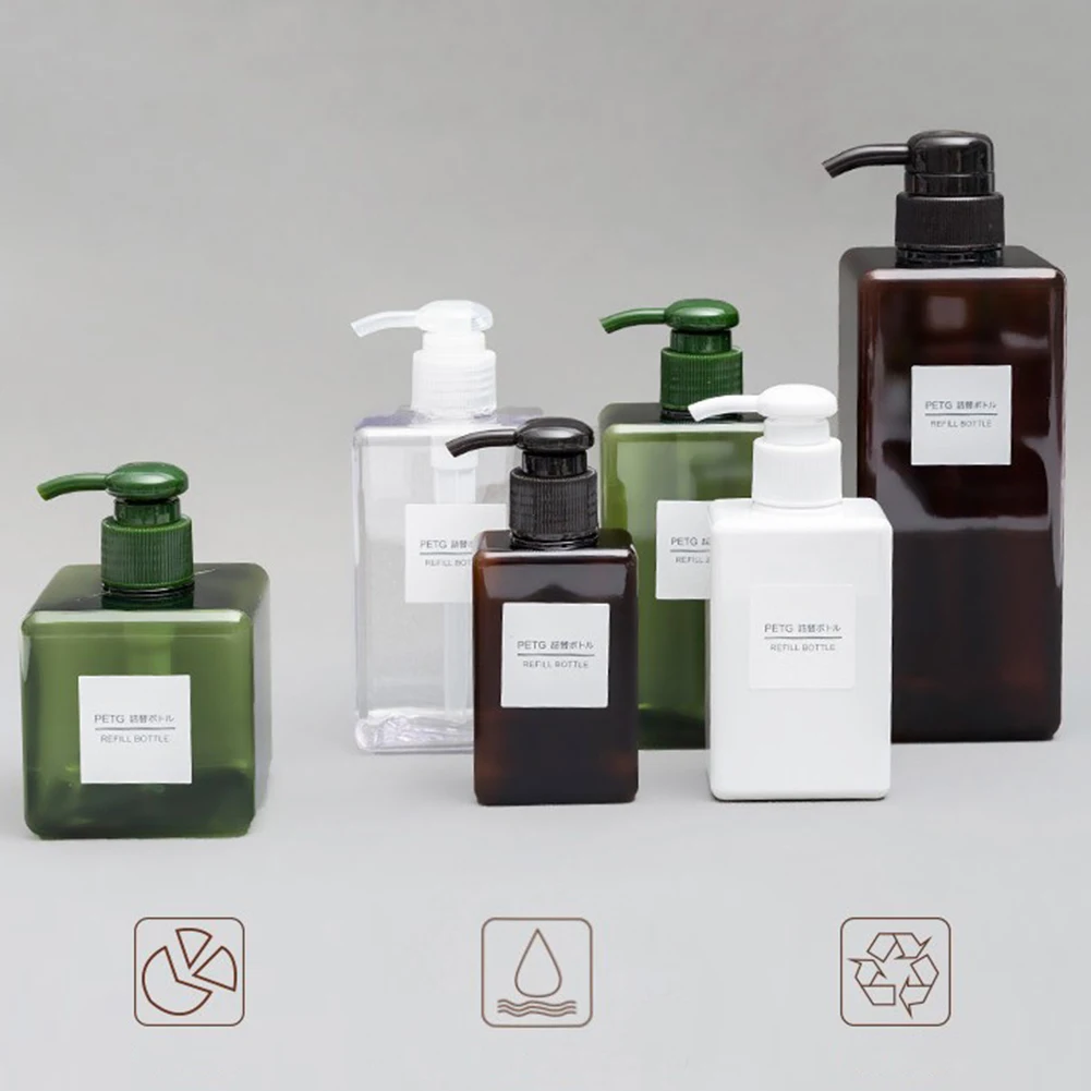 250ml/450ml/650ml Transparent Empty Plastic Pump Bottles Dispenser Refillable Liquid Lotion Shampoo Bottles with Pumping Head
250ml/450ml/650ml Transparent Empty Plastic Pump Bottles Dispenser Refillable Liquid Lotion Shampoo Bottles with Pumping Head