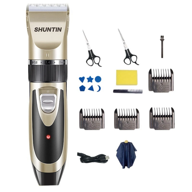 SHUNTIN Professional Hair Clippers Adjustable Electric Cordless Low Noise Mens Barber Salon Trimmer Haircut Machine,Gold
SHUNTIN Professional Hair Clippers Adjustable Electric Cordless Low Noise Mens Barber Salon Trimmer Haircut Machine,Gold