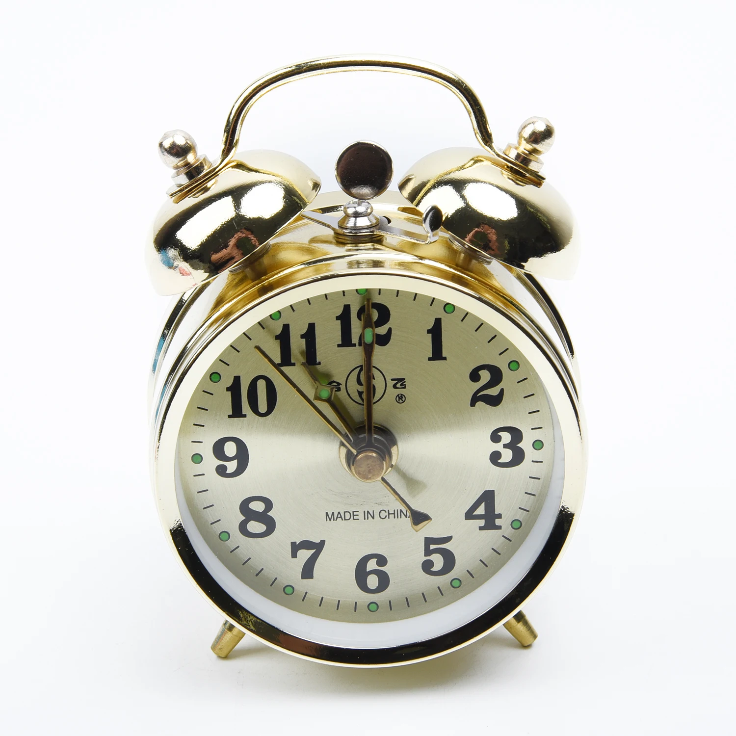 Creative Alarm Clock Horseshoe Mechanical Gold Alarm Clock Manual Wind Up Vintage Metal Old-fashioned Clock 7cm
Creative Alarm Clock Horseshoe Mechanical Gold Alarm Clock Manual Wind Up Vintage Metal Old-fashioned Clock 7cm