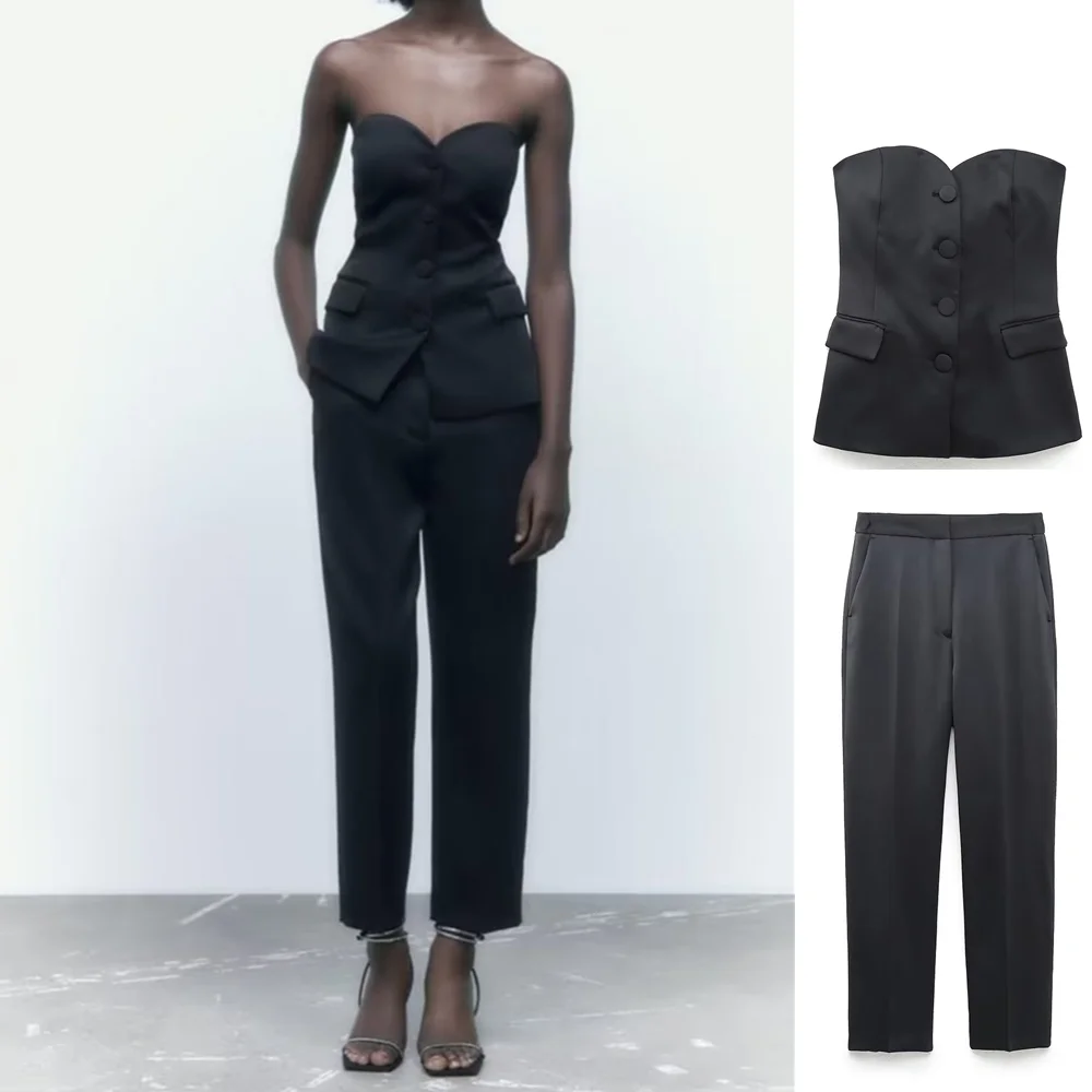 UNIZERA 2023 Summer New Women's Fashion European and American High Waist Ankle Pants 8872558 Black Sexy Underwear Tank Top 78105
UNIZERA 2023 Summer New Women's Fashion European and American High Waist Ankle Pants 8872558 Black Sexy Underwear Tank Top 78105