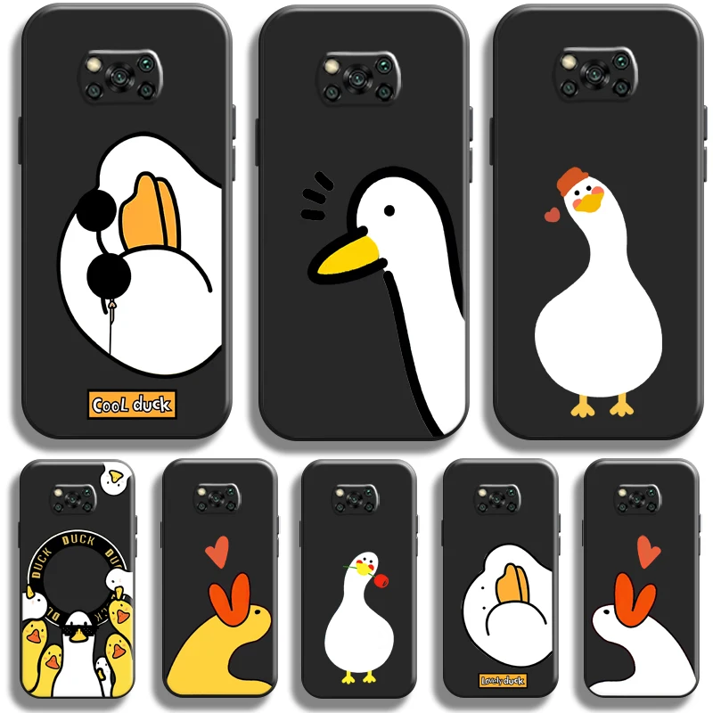 Cartoon Cute Call Duck For Xiaomi Poco X3 GT POCO X3 Pro NFC Phone Case Funda Black Carcasa Soft Coque Liquid Silicon
Cartoon Cute Call Duck For Xiaomi Poco X3 GT POCO X3 Pro NFC Phone Case Funda Black Carcasa Soft Coque Liquid Silicon