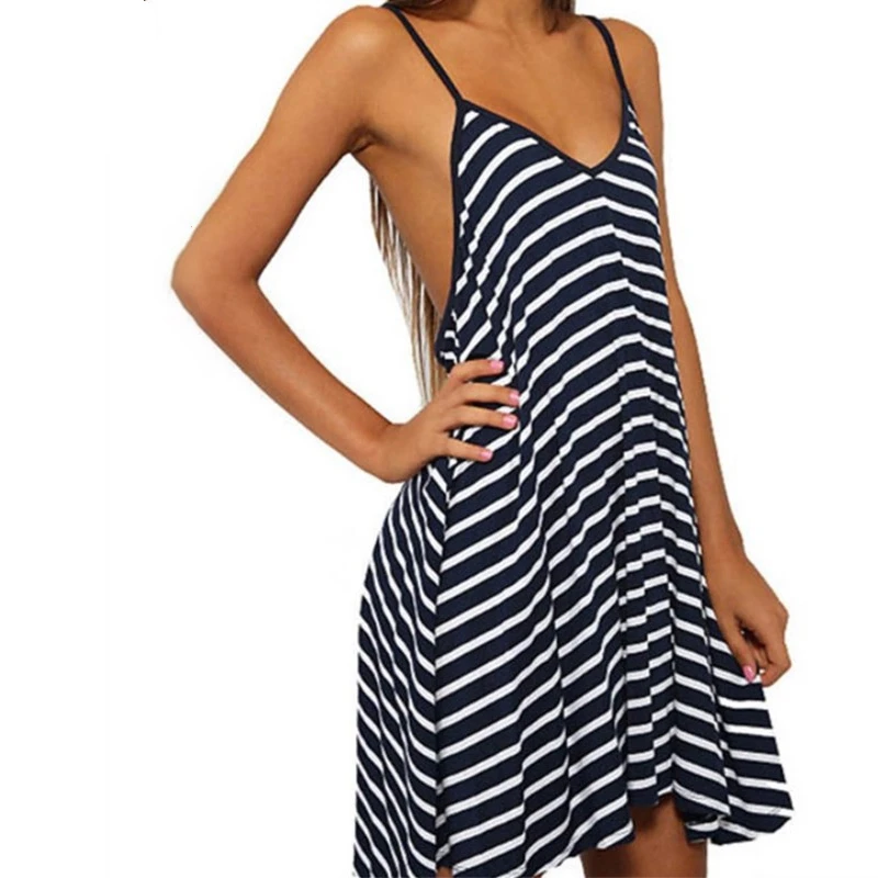 2022 Summer Fashing New Women Backless Mini Dress Sexy beach V-neck Black White Striped Sleeveless stripe Suspenders Dress Y2K
2022 Summer Fashing New Women Backless Mini Dress Sexy beach V-neck Black White Striped Sleeveless stripe Suspenders Dress Y2K
