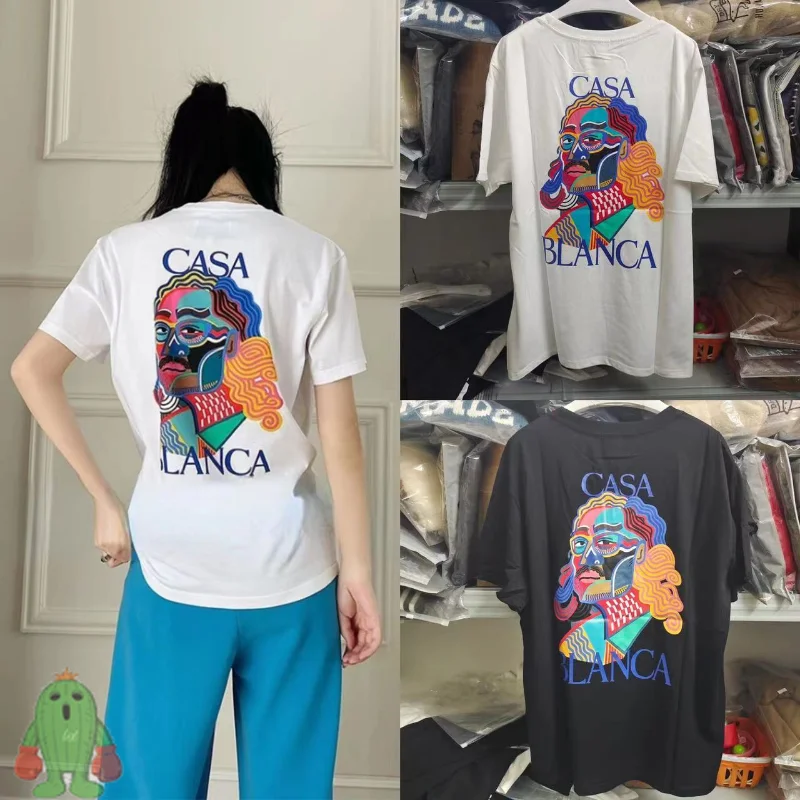 CASABLANCA T Shirt 2023 New Summer Product Portrait Print Men Women Oversize Casual T-shirt
CASABLANCA T Shirt 2023 New Summer Product Portrait Print Men Women Oversize Casual T-shirt