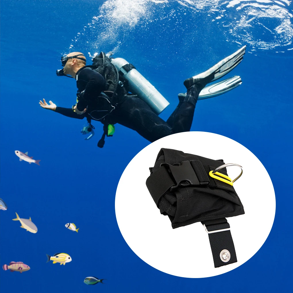 

Scuba Diving Weight Bags Lead Filler Pouch Adjustable Professional Underwater Accessories Backplate Tech Dive Reel Holder