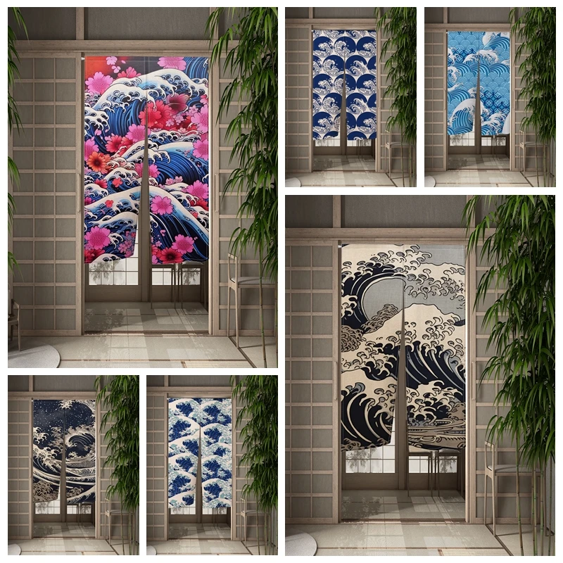 Japanese Kanagawa Door Curtain Kitchen Door CurtainUkiyo-e Painting Partition Curtain Drape Entrance Decor Hanging Half-Curtains
Japanese Kanagawa Door Curtain Kitchen Door CurtainUkiyo-e Painting Partition Curtain Drape Entrance Decor Hanging Half-Curtains