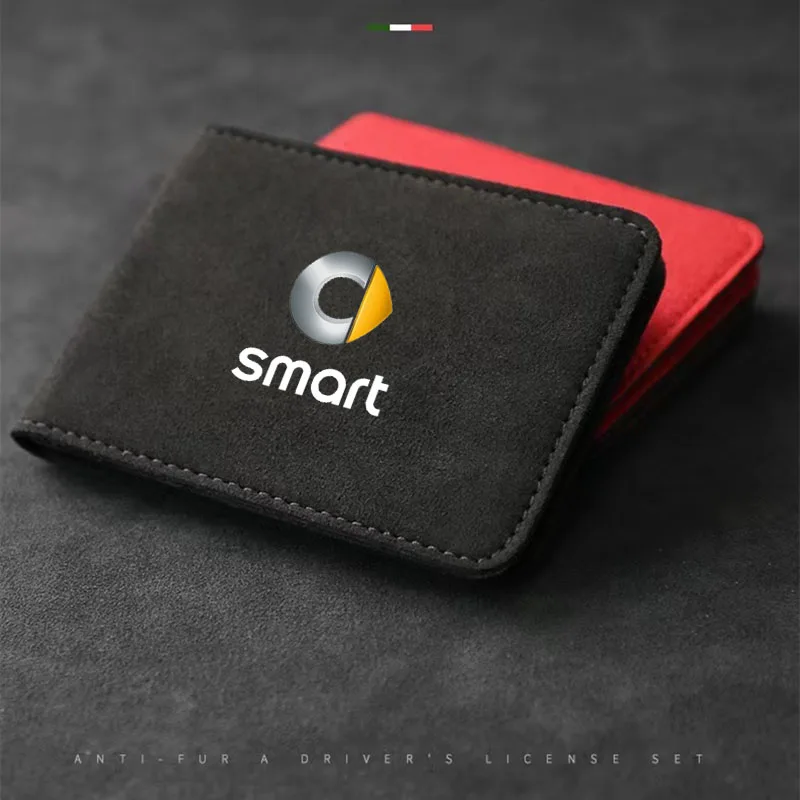 Suede Car Driving Documents Auto Driver License Credit Card Bag Case Cover for Smart Fortwo Forfour 453 451 450 Car Accessories
Suede Car Driving Documents Auto Driver License Credit Card Bag Case Cover for Smart Fortwo Forfour 453 451 450 Car Accessories