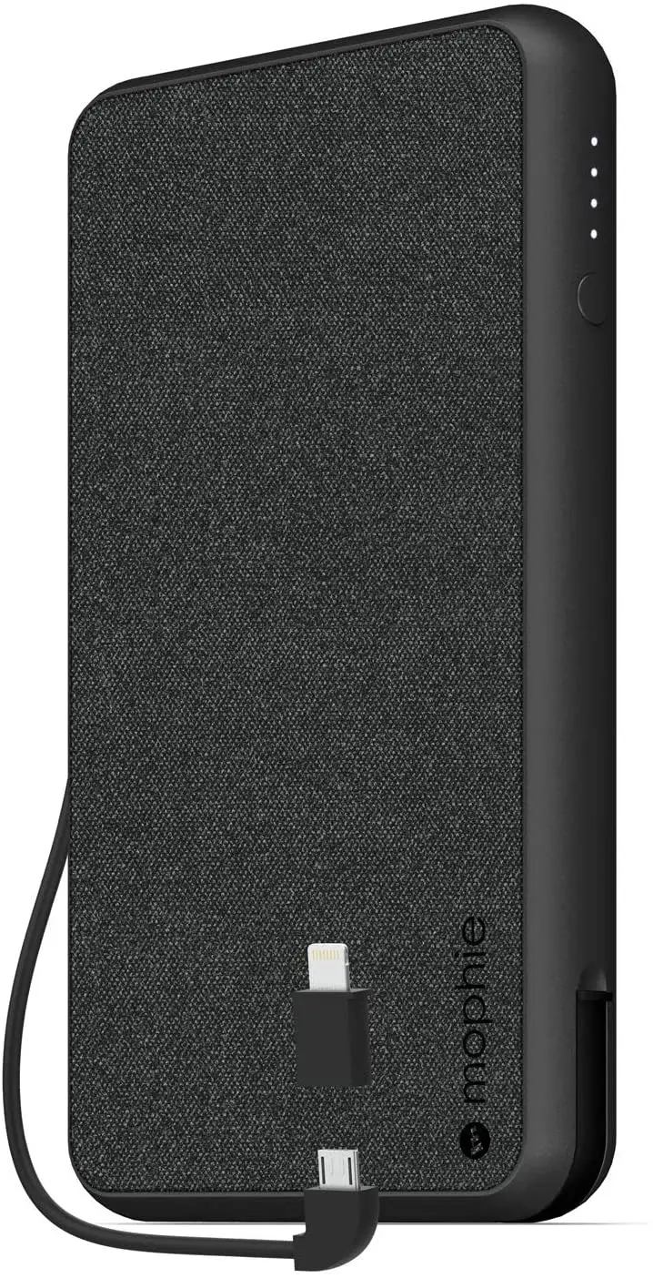 mophie 401101663 Powerstation Plus XL (10,000mAh) - Qi Wireless Charging with Built in Micro USB and Lighning Cables - Black
mophie 401101663 Powerstation Plus XL (10,000mAh) - Qi Wireless Charging with Built in Micro USB and Lighning Cables - Black
