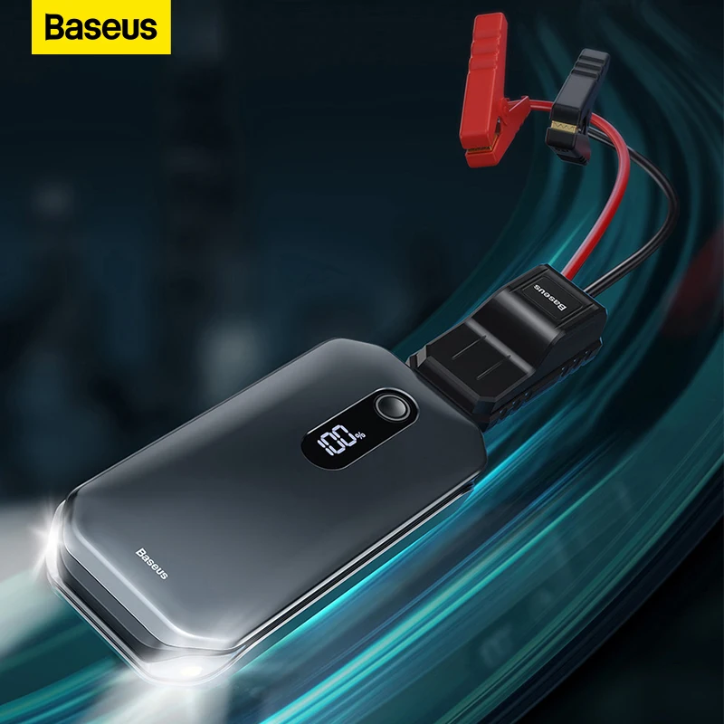 Baseus Car Jump Starter 12000mah 1000A Portable Emergency Starter Power Bank 12V Auto Booster Starting Device Battery for Car
Baseus Car Jump Starter 12000mah 1000A Portable Emergency Starter Power Bank 12V Auto Booster Starting Device Battery for Car