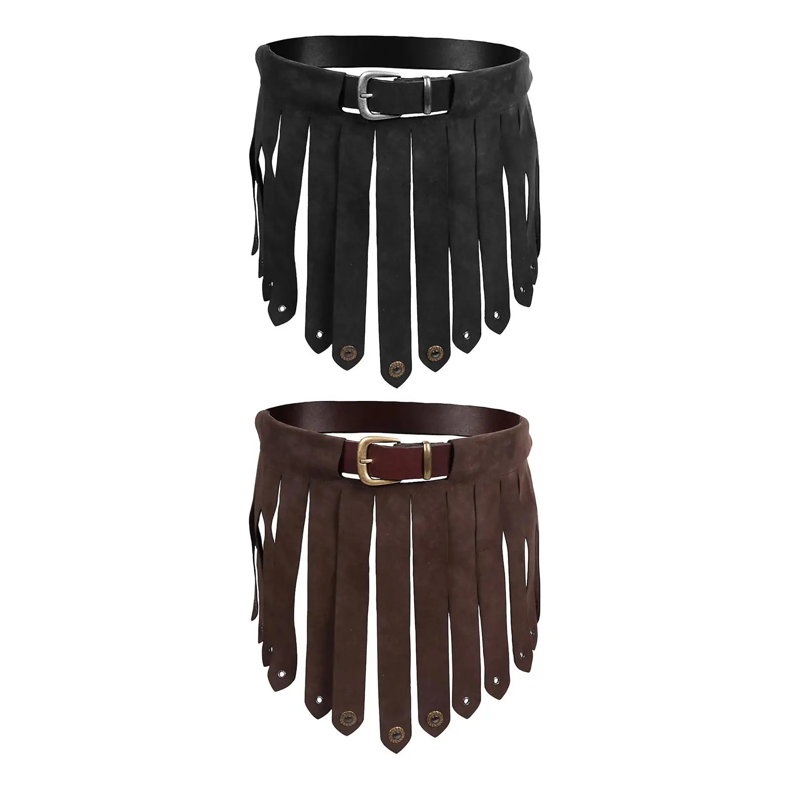 PU Medieval Fringe Tassel Belt Skirts Costume with Pin Buckle Cosplay Decor Short Dress for Club Carnival Women Men Dress up
PU Medieval Fringe Tassel Belt Skirts Costume with Pin Buckle Cosplay Decor Short Dress for Club Carnival Women Men Dress up
