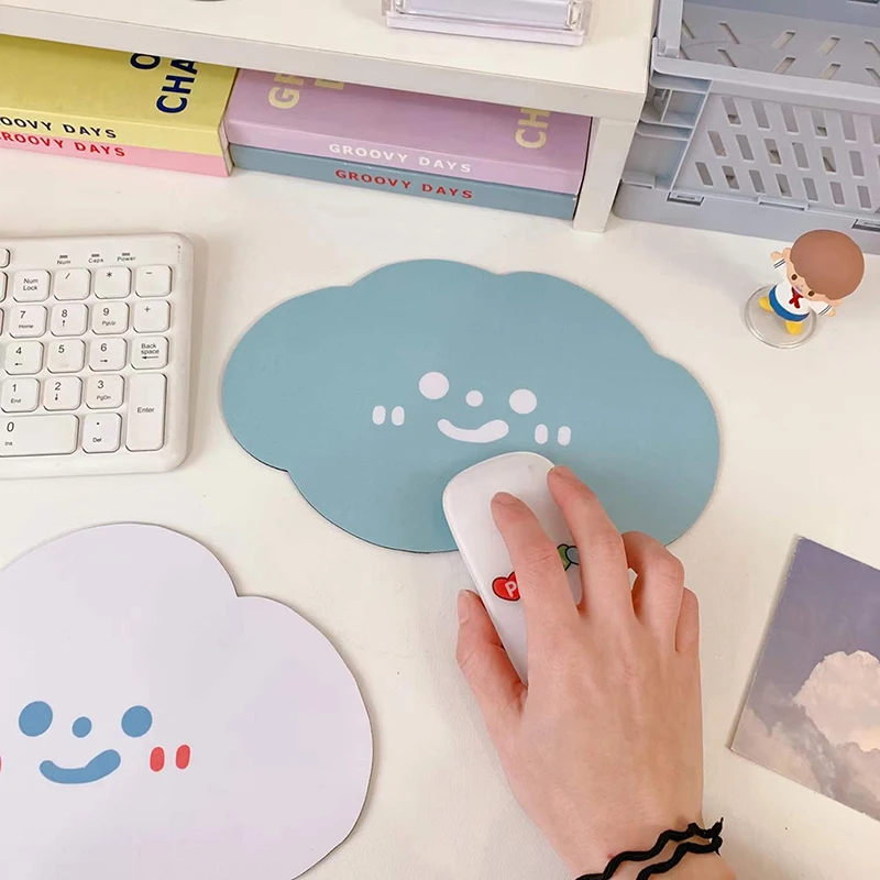 Cute Cloud Mouse Pad Simple Style Solid Desk Mini Mat Soft Waterproof Non-Slip Kawaii Insulation Pad For Girls Table Placemat 
Cute Cloud Mouse Pad Simple Style Solid Desk Mini Mat Soft Waterproof Non-Slip Kawaii Insulation Pad For Girls Table Placemat