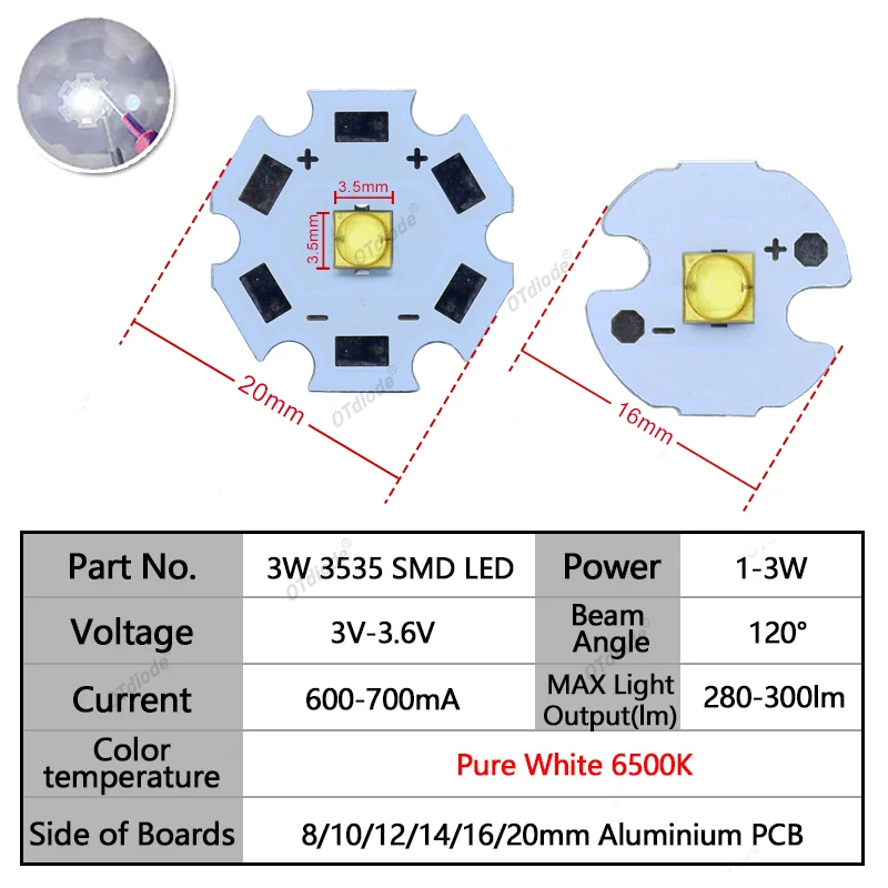 10 шт. светодиодные чипы высокой мощности 3 Вт 3535 SMD Холодный белый 6500 К Нейтральный белый 4500 К Теплый белый 3000 К XPE Фонарик Точечная часть Лампа DIY
10 шт. светодиодные чипы высокой мощности 3 Вт 3535 SMD Холодный белый 6500 К Нейтральный белый 4500 К Теплый белый 3000 К XPE Фонарик Точечная часть Лампа DIY