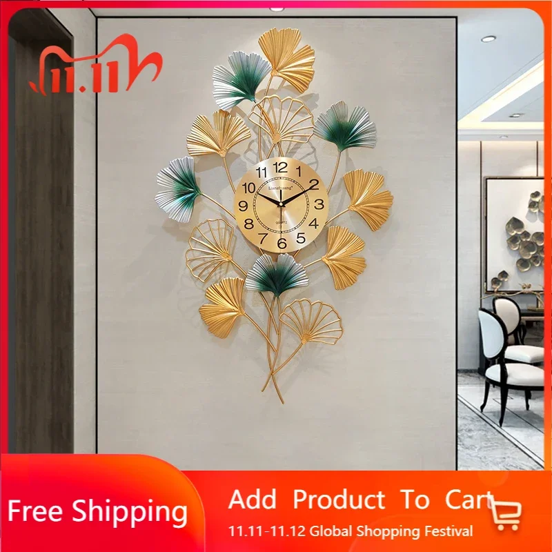 Luxury Morden Wall Clock Living Room Digital Creative Metal Office Wall Clock Modern Design Horloge Murale Room Decoration
Luxury Morden Wall Clock Living Room Digital Creative Metal Office Wall Clock Modern Design Horloge Murale Room Decoration