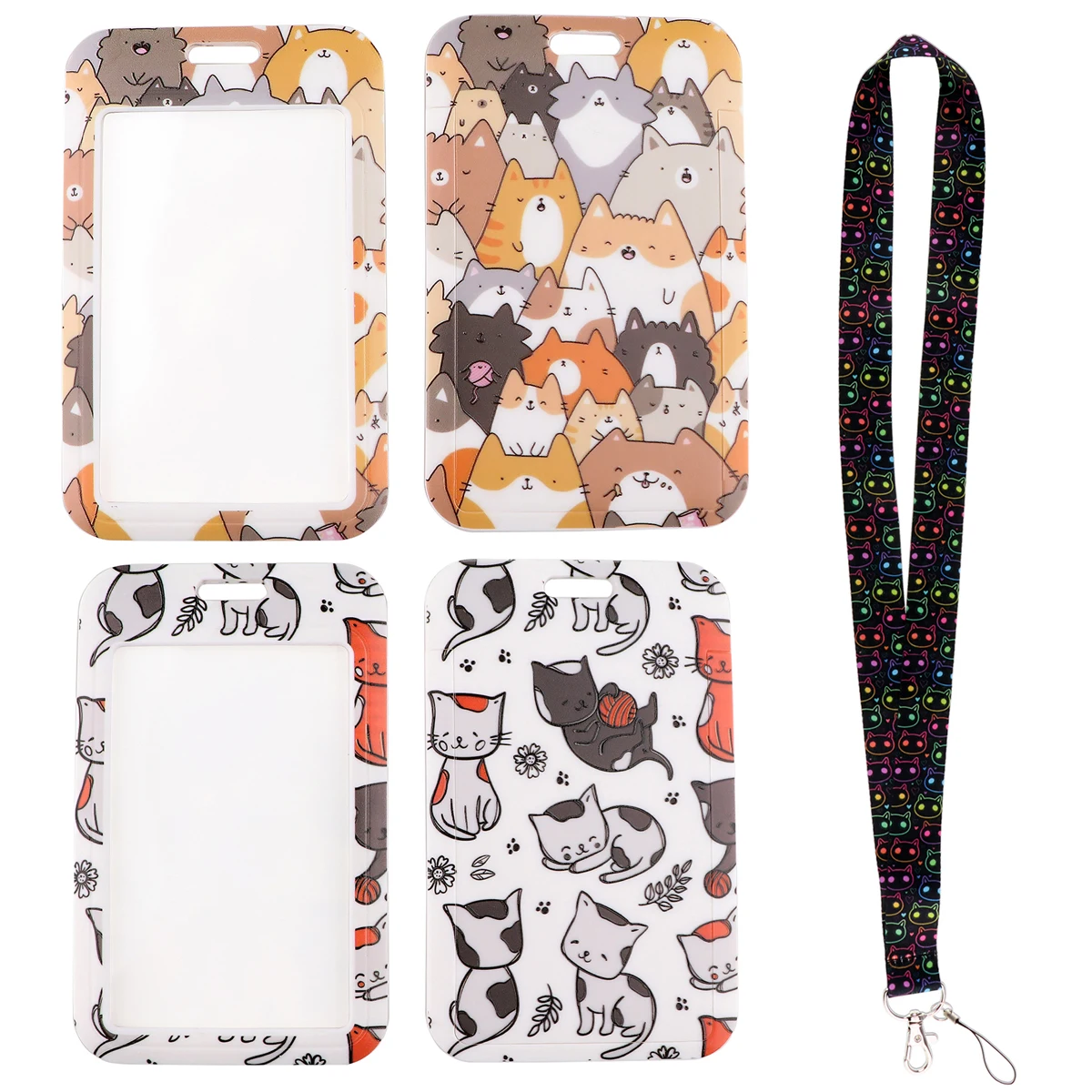 Lovely Cats Cartoon Lanyard Card Holder Student Hanging Neck Phone Lanyard Badge Subway Access Card Holder Accessories
Lovely Cats Cartoon Lanyard Card Holder Student Hanging Neck Phone Lanyard Badge Subway Access Card Holder Accessories