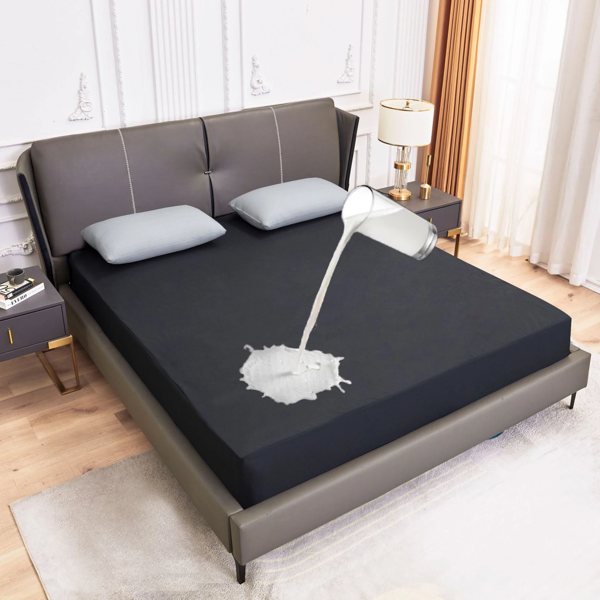 90/160/180x200 Waterproof Mattress Cover Or Pillowcase Protector Adjustable Fitted Bed Sheet Elastic Band Protector Non-slip
90/160/180x200 Waterproof Mattress Cover Or Pillowcase Protector Adjustable Fitted Bed Sheet Elastic Band Protector Non-slip