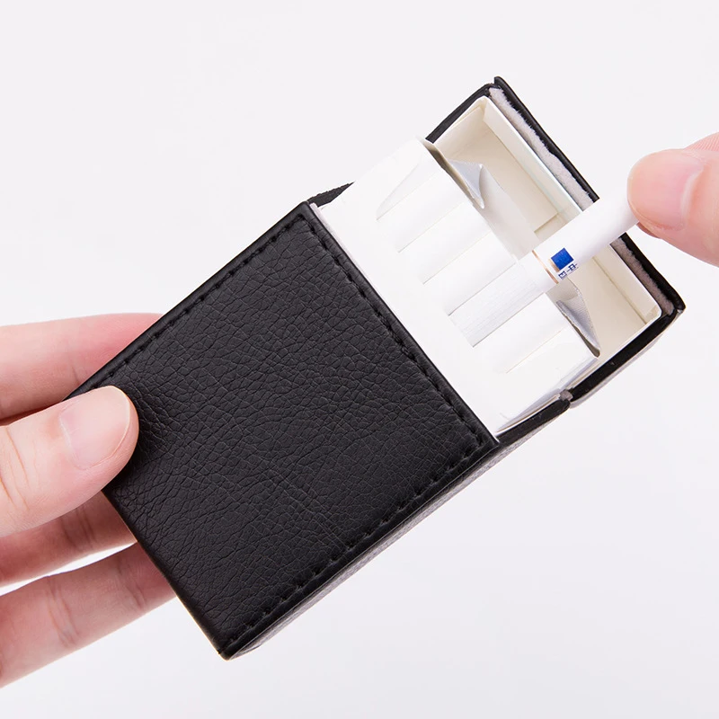 Hot Sale 1pc PU Leather Cigarette Case Premium Business Cigarette Box Portable Cigarette Container for Men
Hot Sale 1pc PU Leather Cigarette Case Premium Business Cigarette Box Portable Cigarette Container for Men