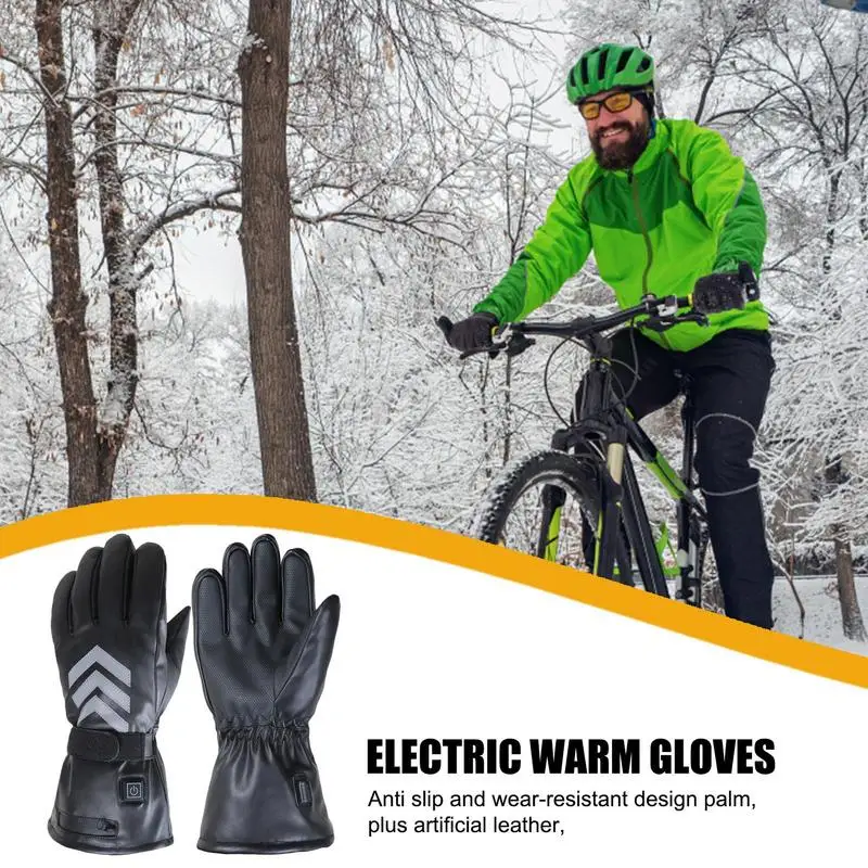 Unisex PU Mitten Motorcycle Bike Heated Gloves 2600mAh Rechargeable Battery Powered 3 Temp Settings Winter Ski Hand Warmer
Unisex PU Mitten Motorcycle Bike Heated Gloves 2600mAh Rechargeable Battery Powered 3 Temp Settings Winter Ski Hand Warmer
