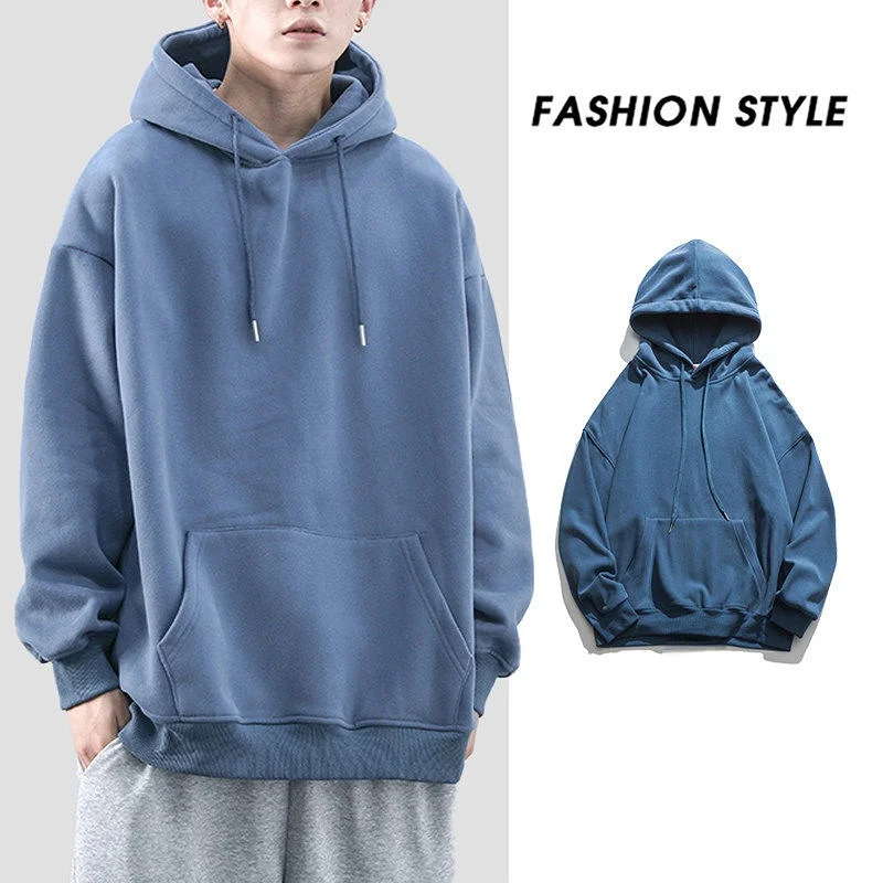 Autumn Ruffian Handsome Coat Fashion Solid Color Sweatshirt Sweater Male Loose Korean Version Trend Casual Sports Hoodie Men
Autumn Ruffian Handsome Coat Fashion Solid Color Sweatshirt Sweater Male Loose Korean Version Trend Casual Sports Hoodie Men