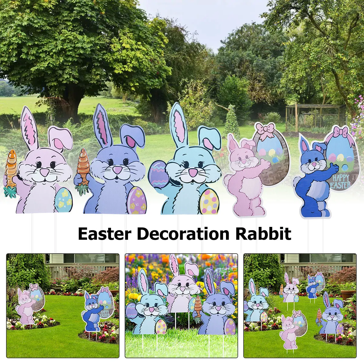 2/3pcs Cute Rabbit Garden Sign Durable Plastic Garden Stakes Decorative Animal Fence Sign Outdoor Art Decoration Garden Supplies
2/3pcs Cute Rabbit Garden Sign Durable Plastic Garden Stakes Decorative Animal Fence Sign Outdoor Art Decoration Garden Supplies