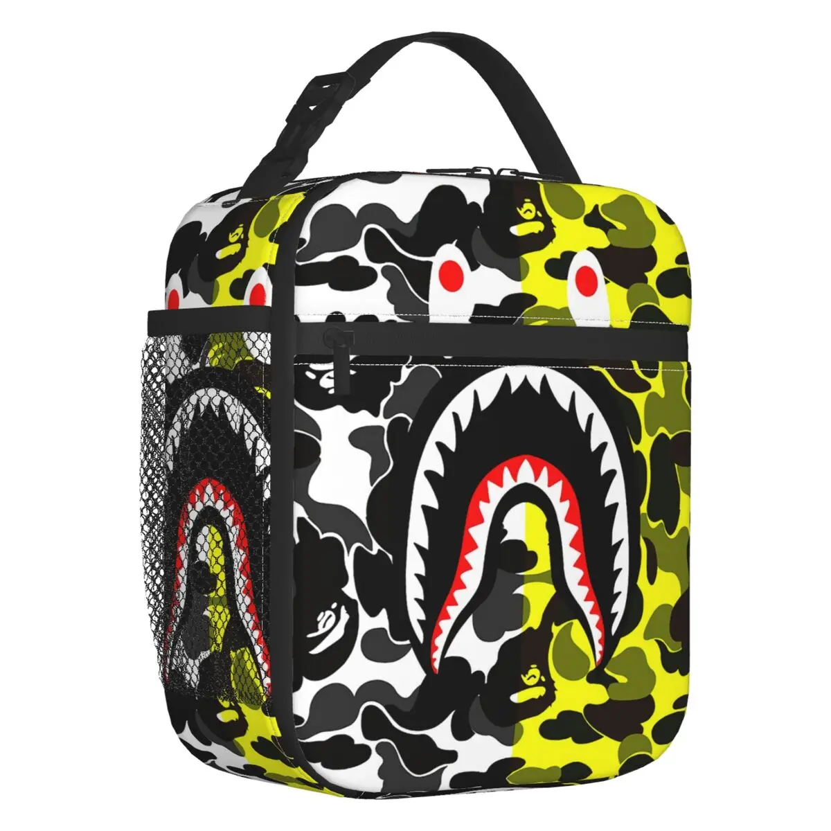 Camo Camouflage Old Insulated Lunch Tote Bag for Women Shark Teeth Pattern Portable Cooler Thermal Bento Box School
Camo Camouflage Old Insulated Lunch Tote Bag for Women Shark Teeth Pattern Portable Cooler Thermal Bento Box School