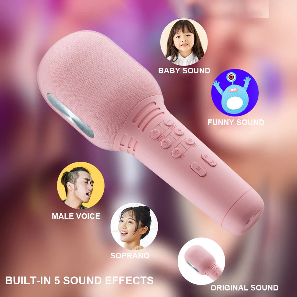 Беспроводной Bluetooth-микрофон 5,0, Ручной конденсаторный микрофон USB, мини-микрофон для домашнего KTV-проигрывателя, пения
Беспроводной Bluetooth-микрофон 5,0, Ручной конденсаторный микрофон USB, мини-микрофон для домашнего KTV-проигрывателя, пения