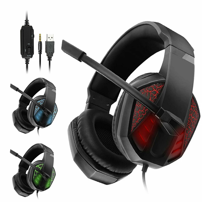 Игровая гарнитура PRO; Игровая гарнитура; Проводные наушники светодиодный гарнитура USB/3,5 мм; Игровая гарнитура с микрофоном для Xbox, ПК, PS4
Игровая гарнитура PRO; Игровая гарнитура; Проводные наушники светодиодный гарнитура USB/3,5 мм; Игровая гарнитура с микрофоном для Xbox, ПК, PS4
