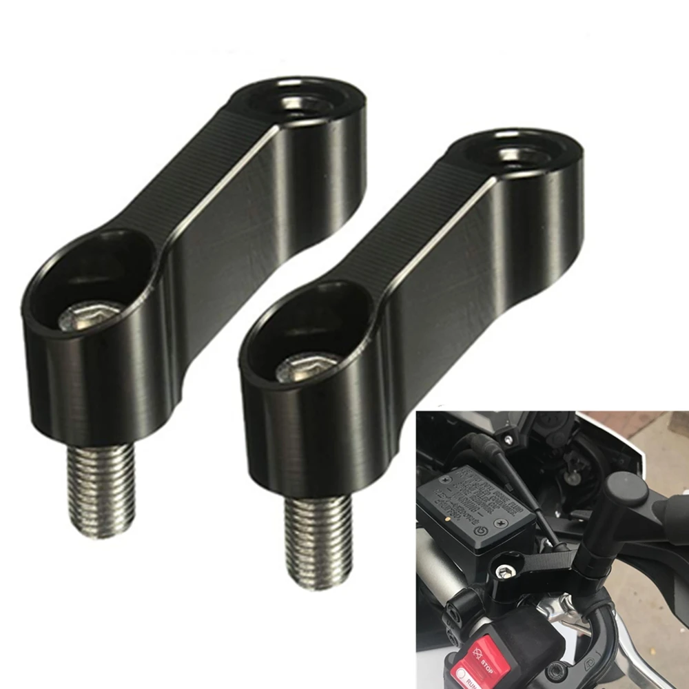 Motorcycle Rearview Mirrors Extension Riser Extend Adapter Mirror Extender Adapters Riser Supplies Rear View Base Mirrors Black
Motorcycle Rearview Mirrors Extension Riser Extend Adapter Mirror Extender Adapters Riser Supplies Rear View Base Mirrors Black
