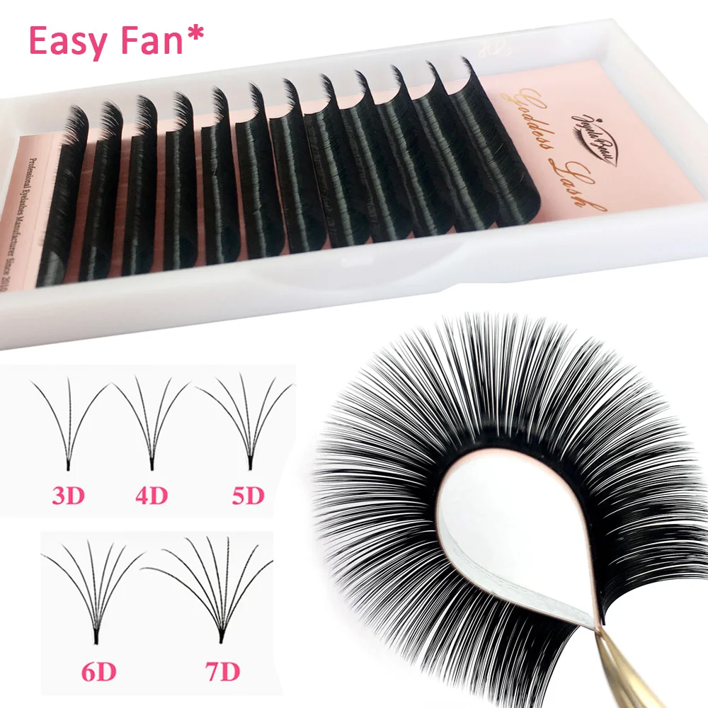 Goddess Easy Fanning Eyelash Extensions Camellia Volume Auto Fan Lashes DIY 3D 4D 5D 6D 8D 10D Individual Lashes Cilios 12row
Goddess Easy Fanning Eyelash Extensions Camellia Volume Auto Fan Lashes DIY 3D 4D 5D 6D 8D 10D Individual Lashes Cilios 12row