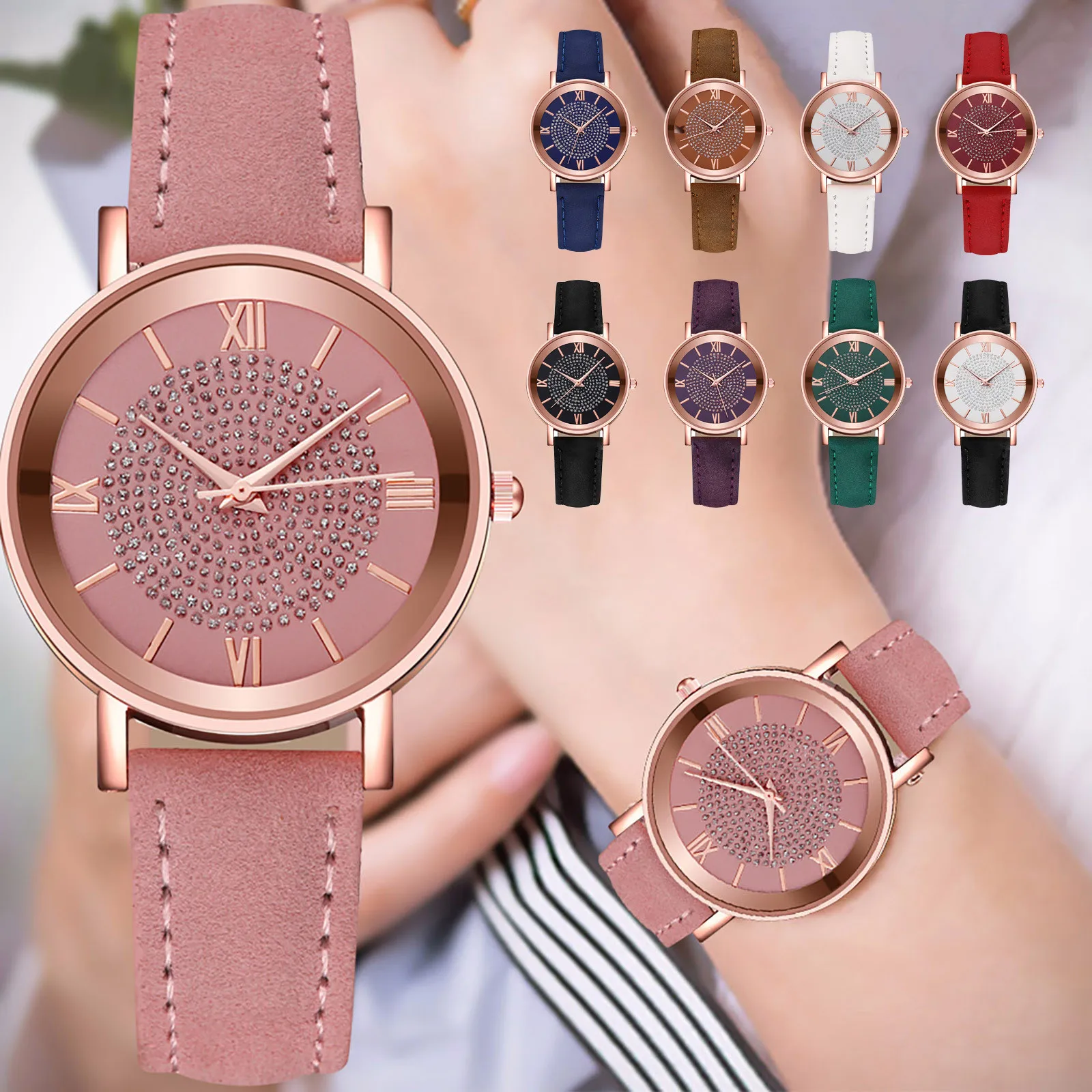Women Digital Quartz Watch Luxury Temperament Ladies Belt Watch Analog Easy To Read Arabic Candy Color Clock Ladies Quartz Watch
Women Digital Quartz Watch Luxury Temperament Ladies Belt Watch Analog Easy To Read Arabic Candy Color Clock Ladies Quartz Watch