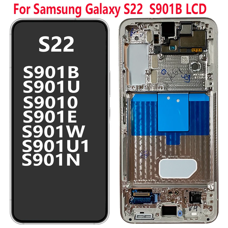Оригинальный ЖК-дисплей для Samsung Galaxy S22 S901B S901U, сенсорный экран с рамкой, дигитайзер для Galaxy S22 S901B S901U Lcd Repai
Оригинальный ЖК-дисплей для Samsung Galaxy S22 S901B S901U, сенсорный экран с рамкой, дигитайзер для Galaxy S22 S901B S901U Lcd Repai